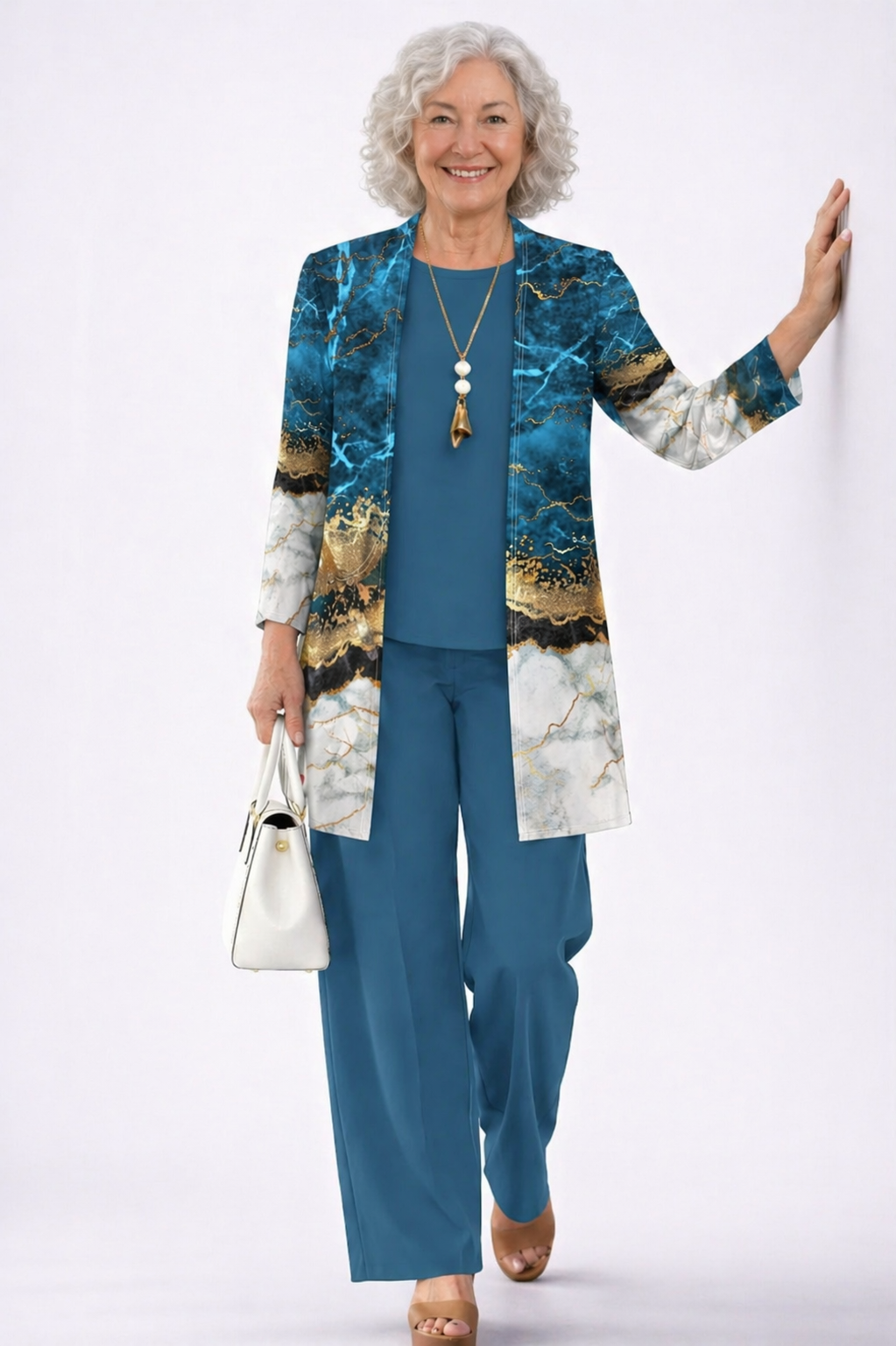 Blu e Oro Marmorizzato