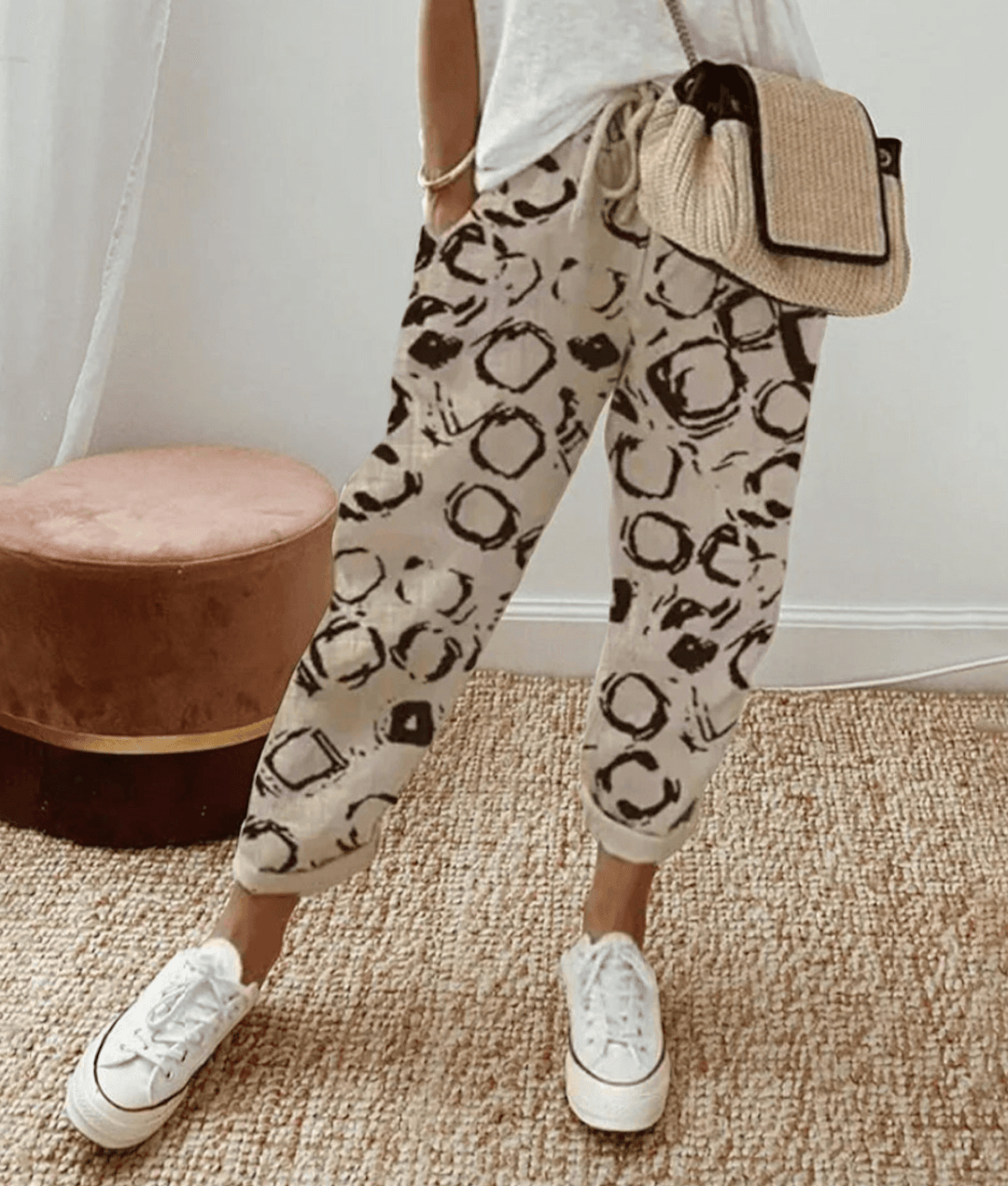 Beige a motivo circolare