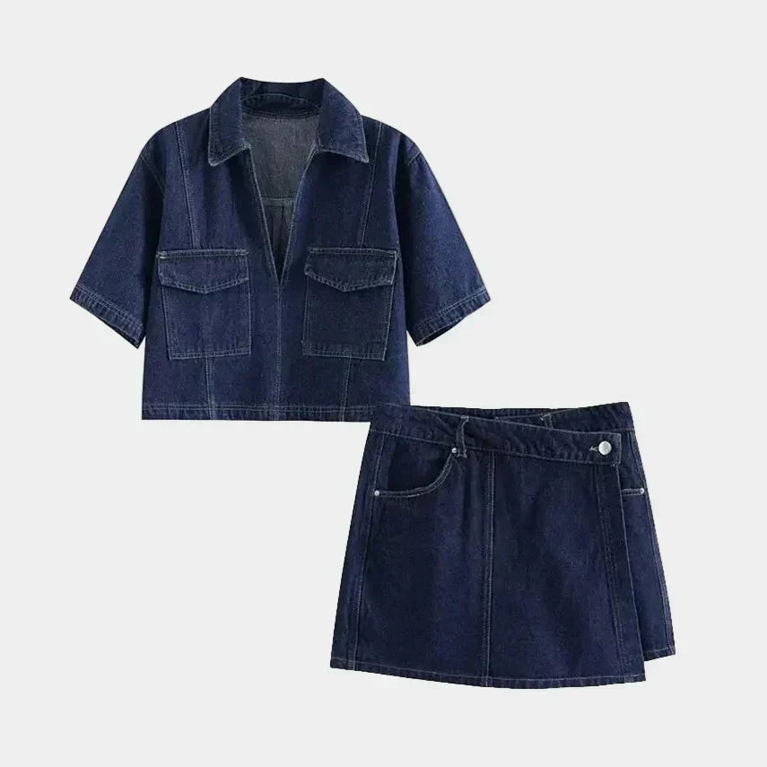 Set blu scuro