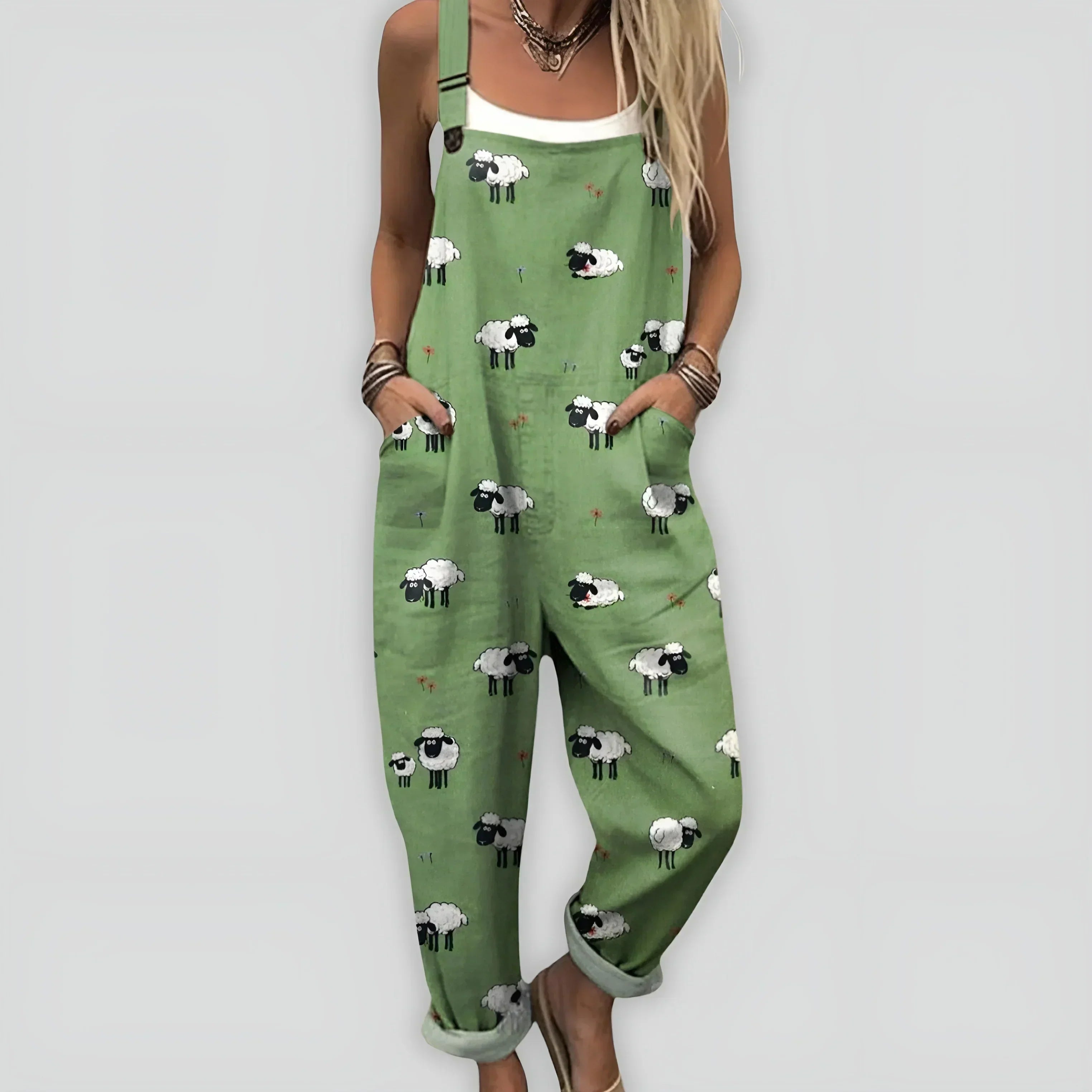 Verde con pecore