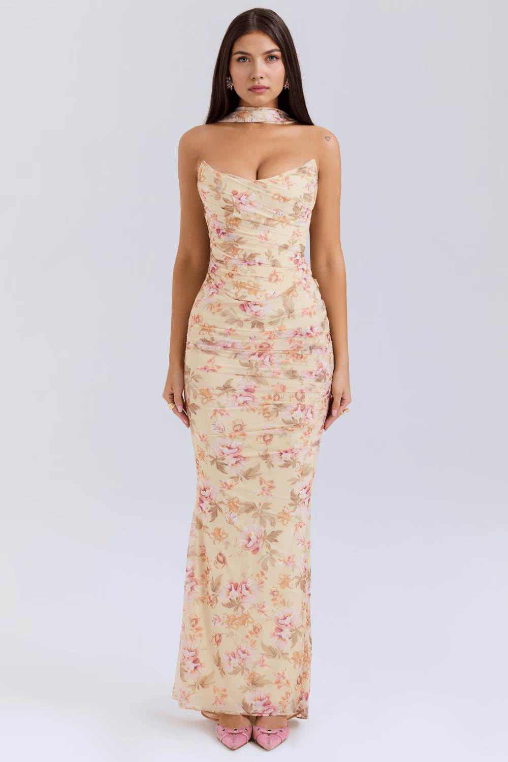 BEIGE CON FIORI