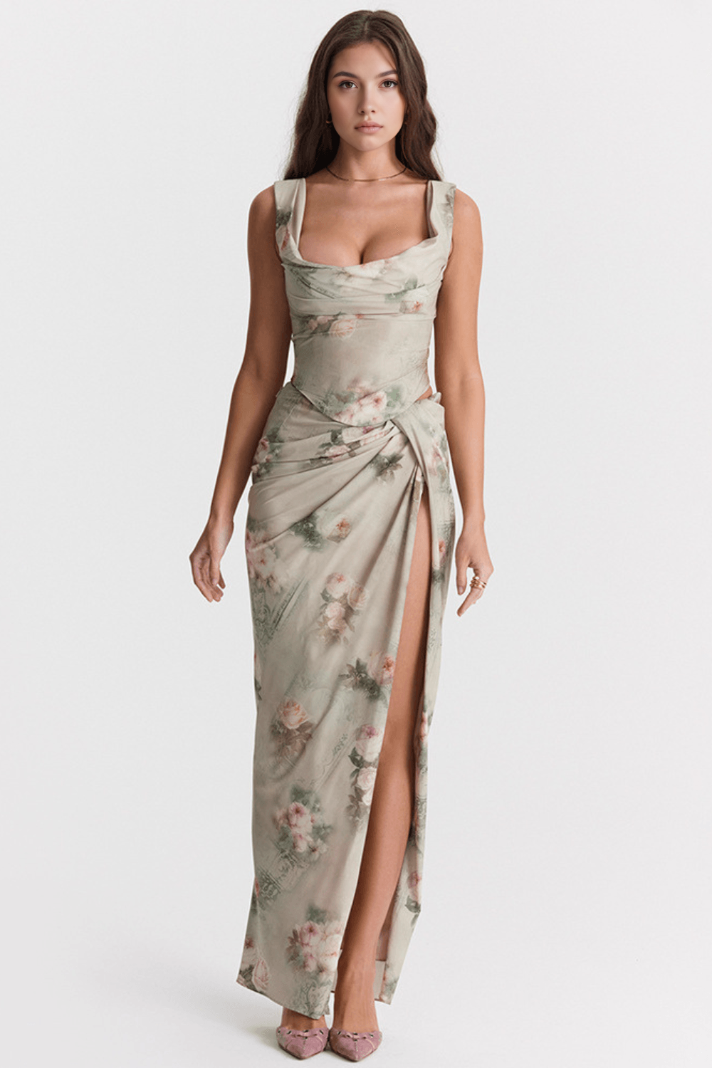 Beige florale